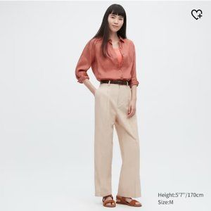 XS Uniqlo Linen Wide Leg Pants NWT